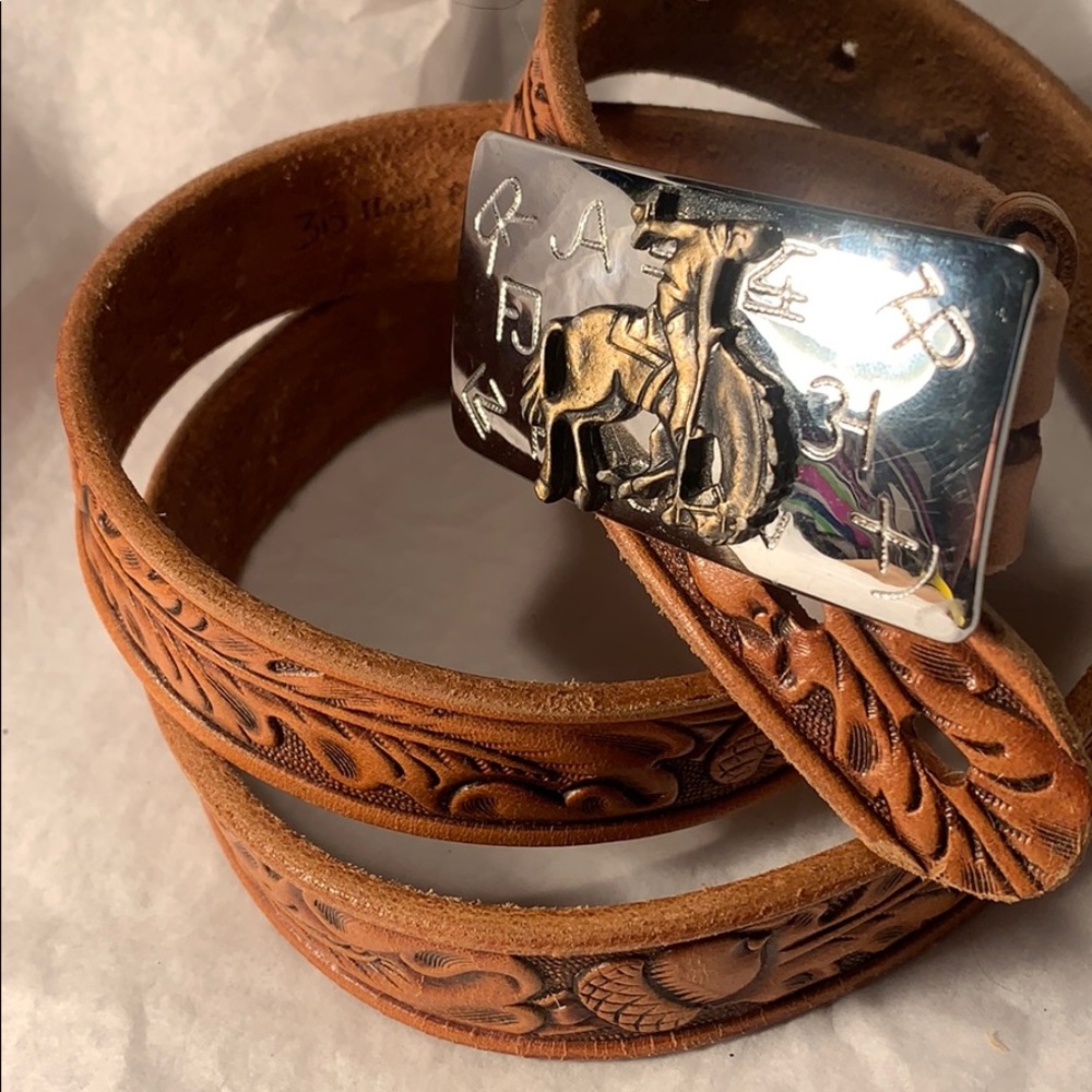 Chambers Belt Co made USA buckle branding symbols